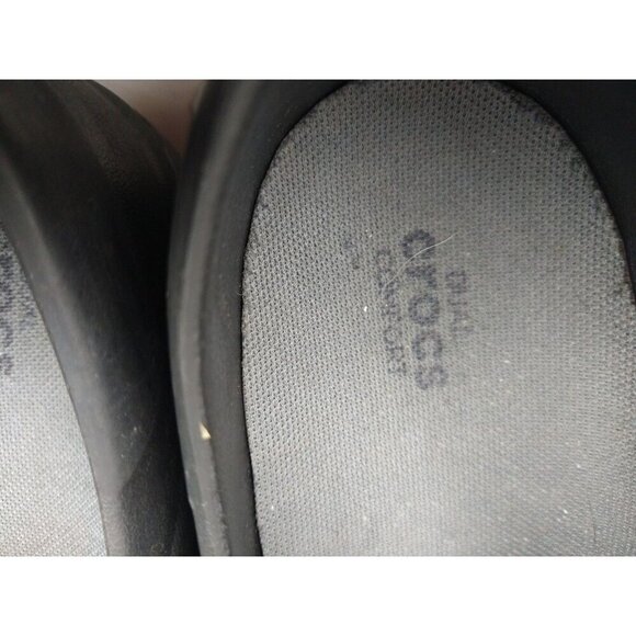 Crocs Womens 9 Slip Resistant Shoes Neria Pro II Black Clogs Nurse Work - Picture 11 of 13